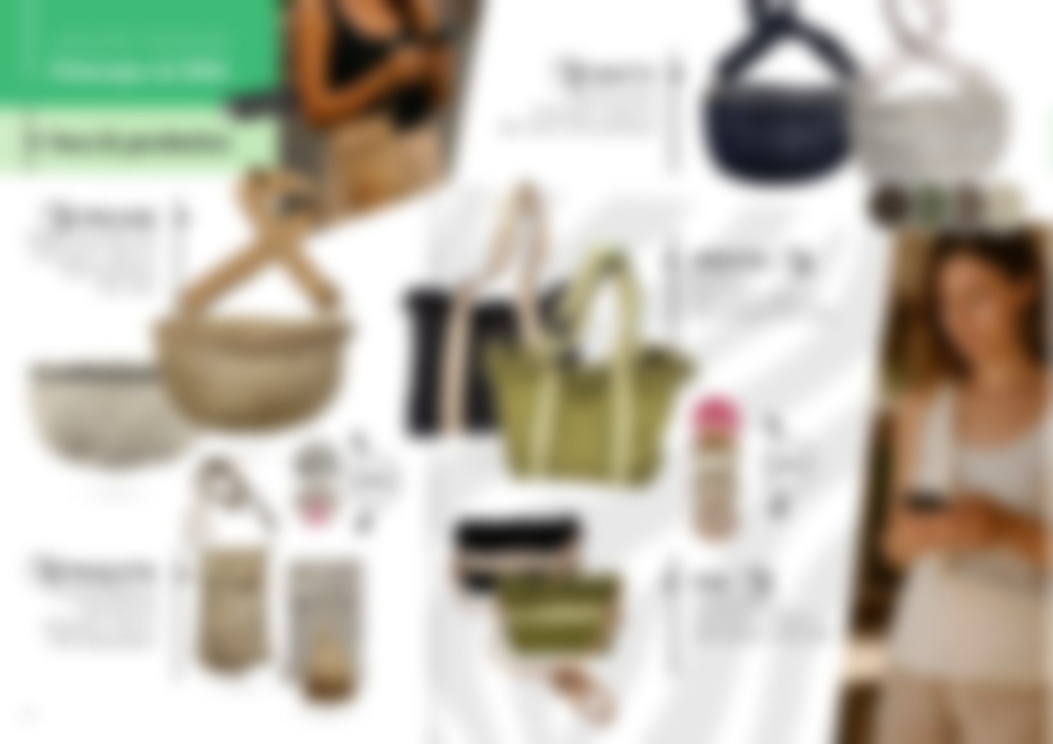 Page Vente ferme : sacs et pochettes, première page