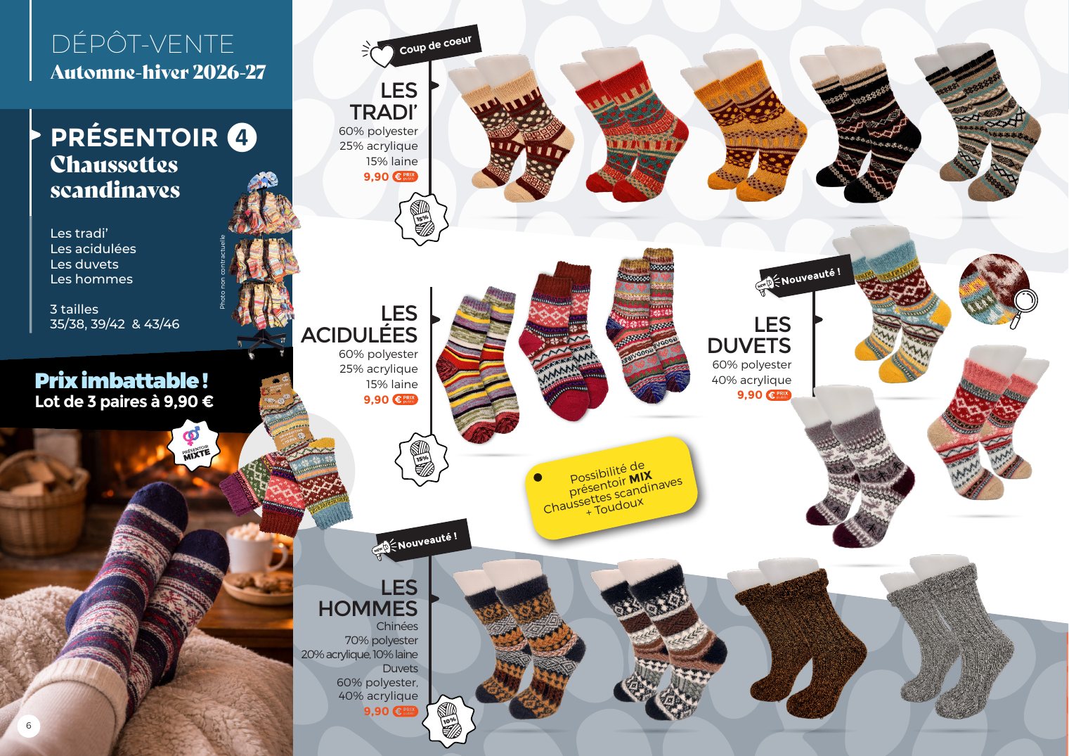 Page Dépôt-vente : chaussettes scandinaves