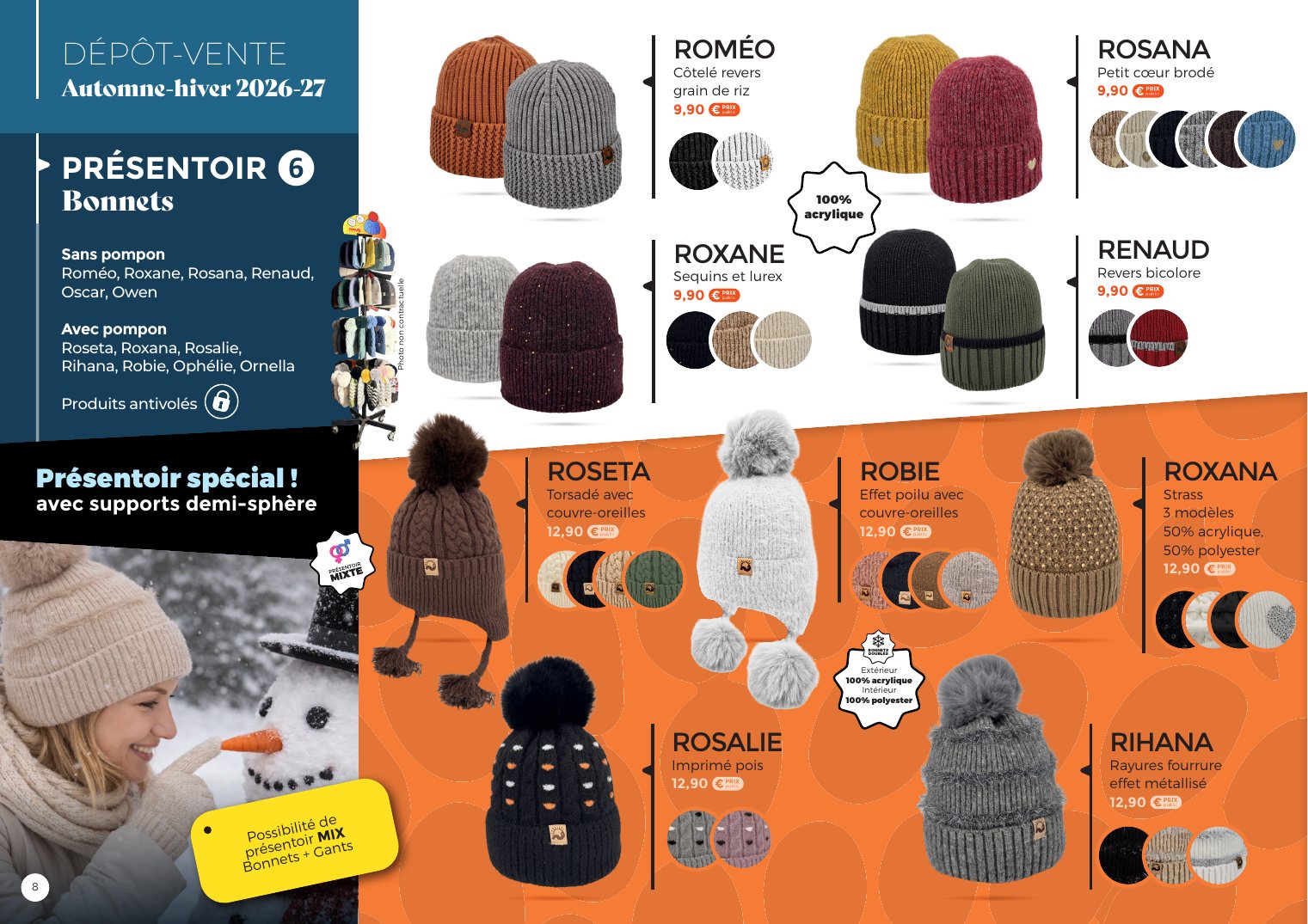 Page Dépôt-vente : bonnets