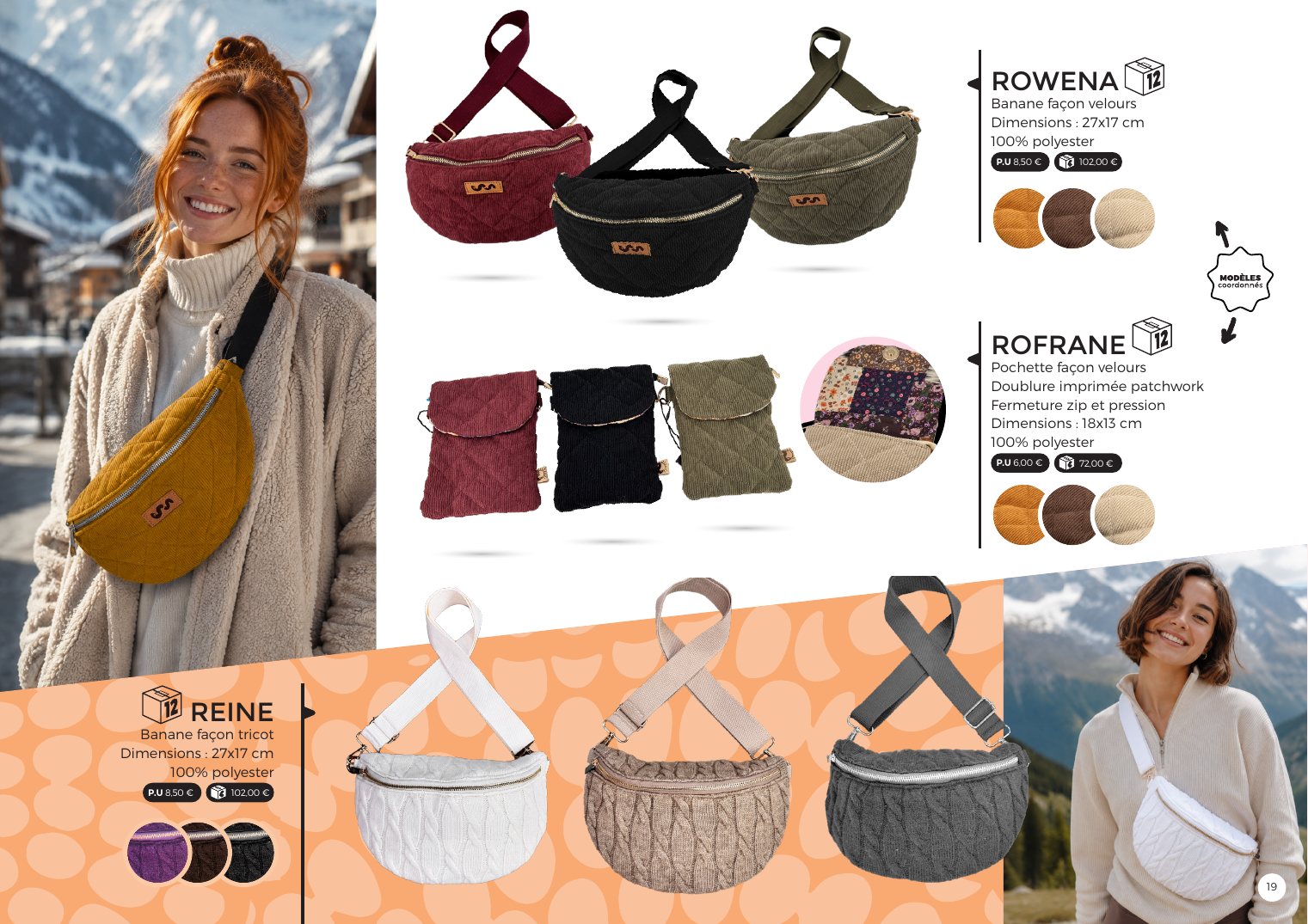 Page Vente ferme : bananes et pochettes, deuxième page