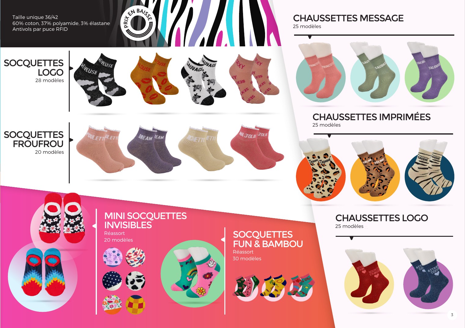 Chaussettes et socquettes de la collection été