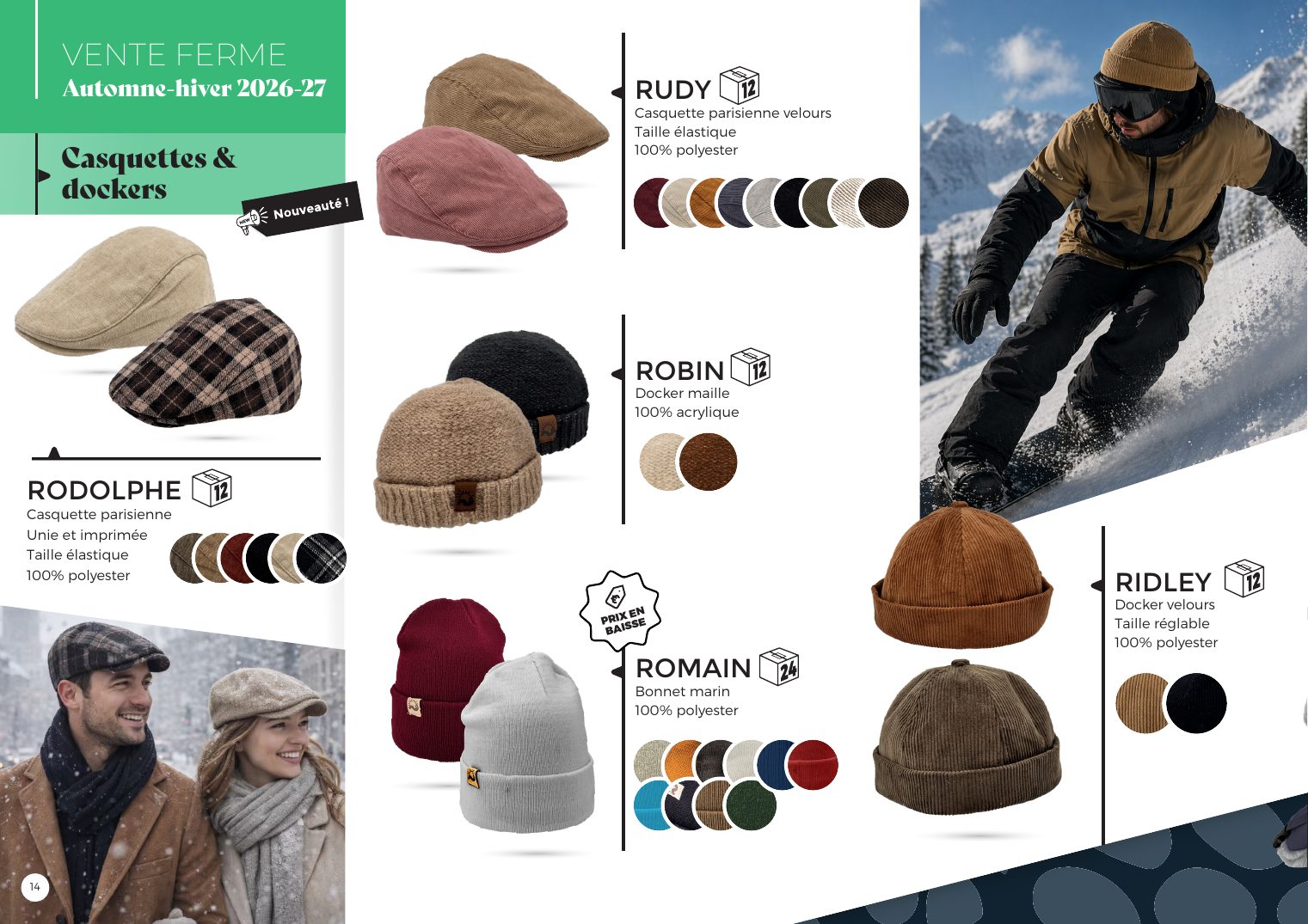 Casquettes et dockers